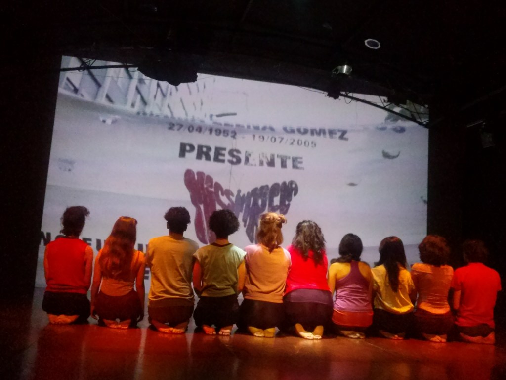 Backstage rodaje en el Club Cultural Matienzo. Femicidio. Un caso, múltiples luchas.